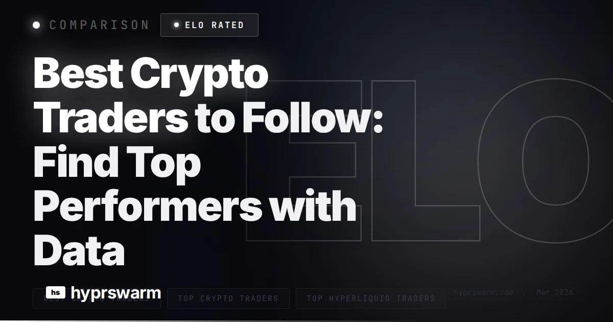 Best Crypto Traders to Follow: Find Top Performers with Data