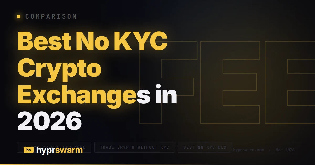 Best No KYC Crypto Exchanges in 2026