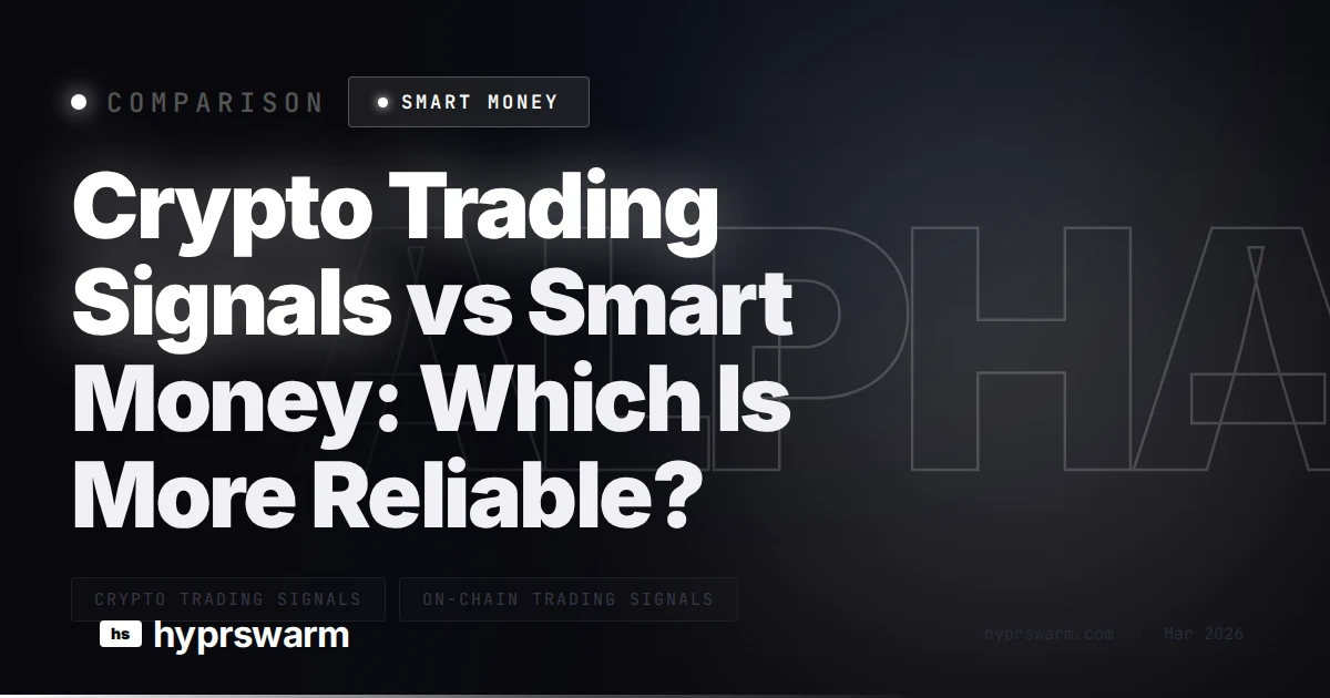 Crypto Trading Signals vs Smart Money
