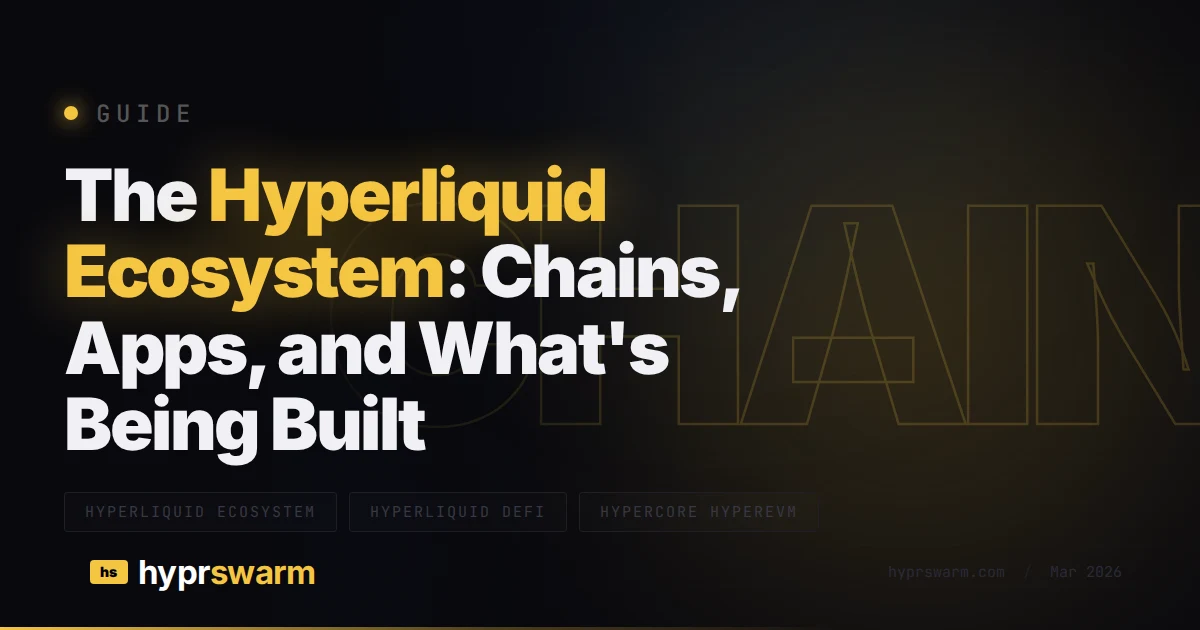The Hyperliquid Ecosystem: Chains, Apps, What's Being Built