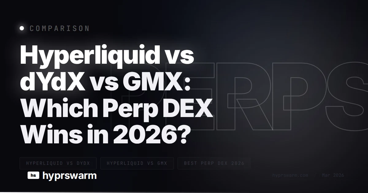 Hyperliquid vs dYdX vs GMX: Best Perp DEX (2026)