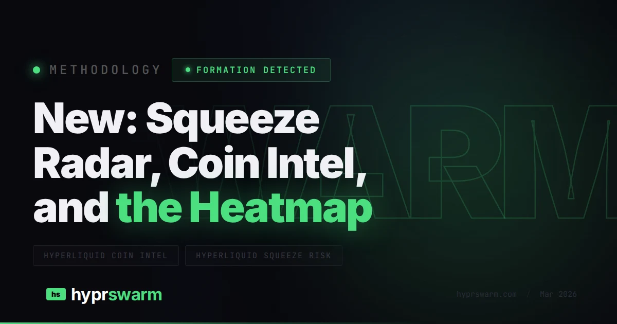New: Squeeze Radar, Coin Intel, and the Heatmap