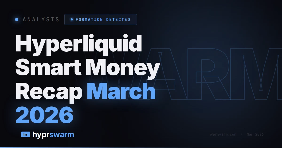 Hyperliquid Smart Money Recap   March 2026