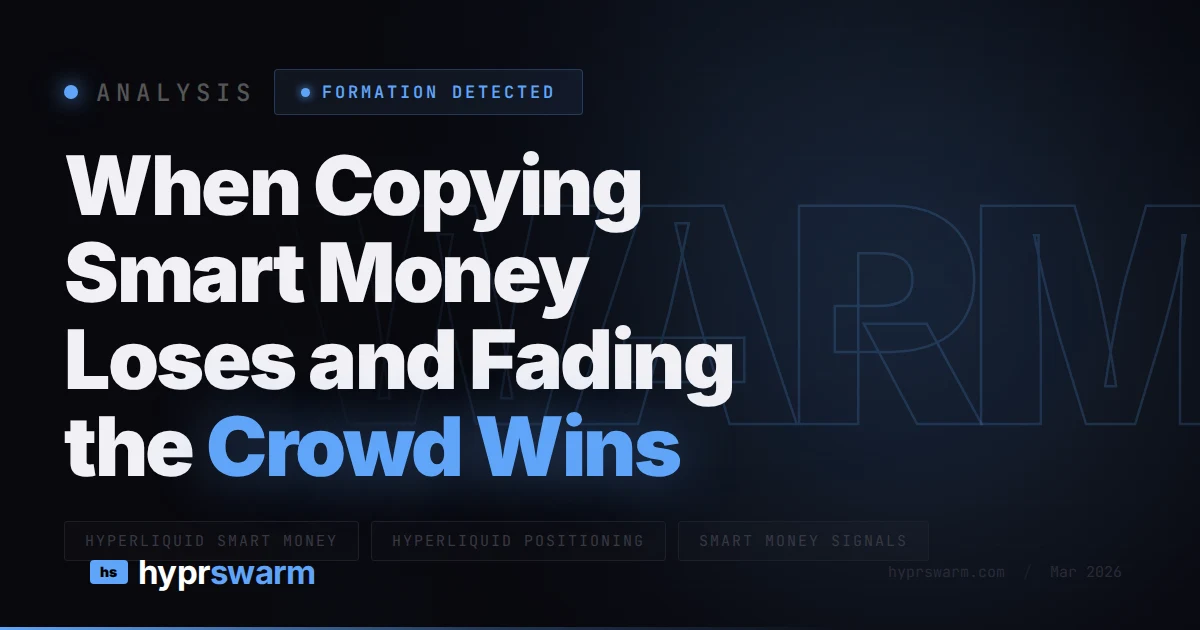 When Copying Smart Money Loses and Fading the Crowd Wins